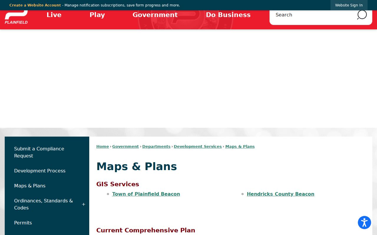 Plainfield Maps and Plans page for comparing historical directory addresses
