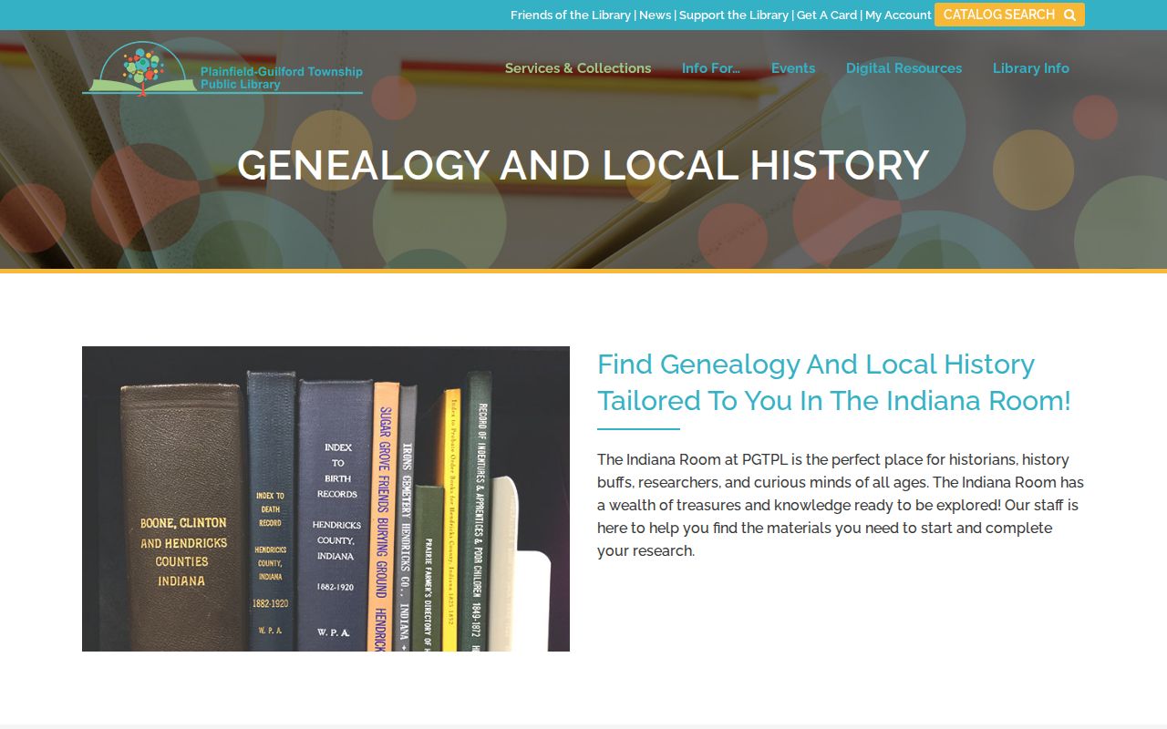 Plainfield residents directory library genealogy