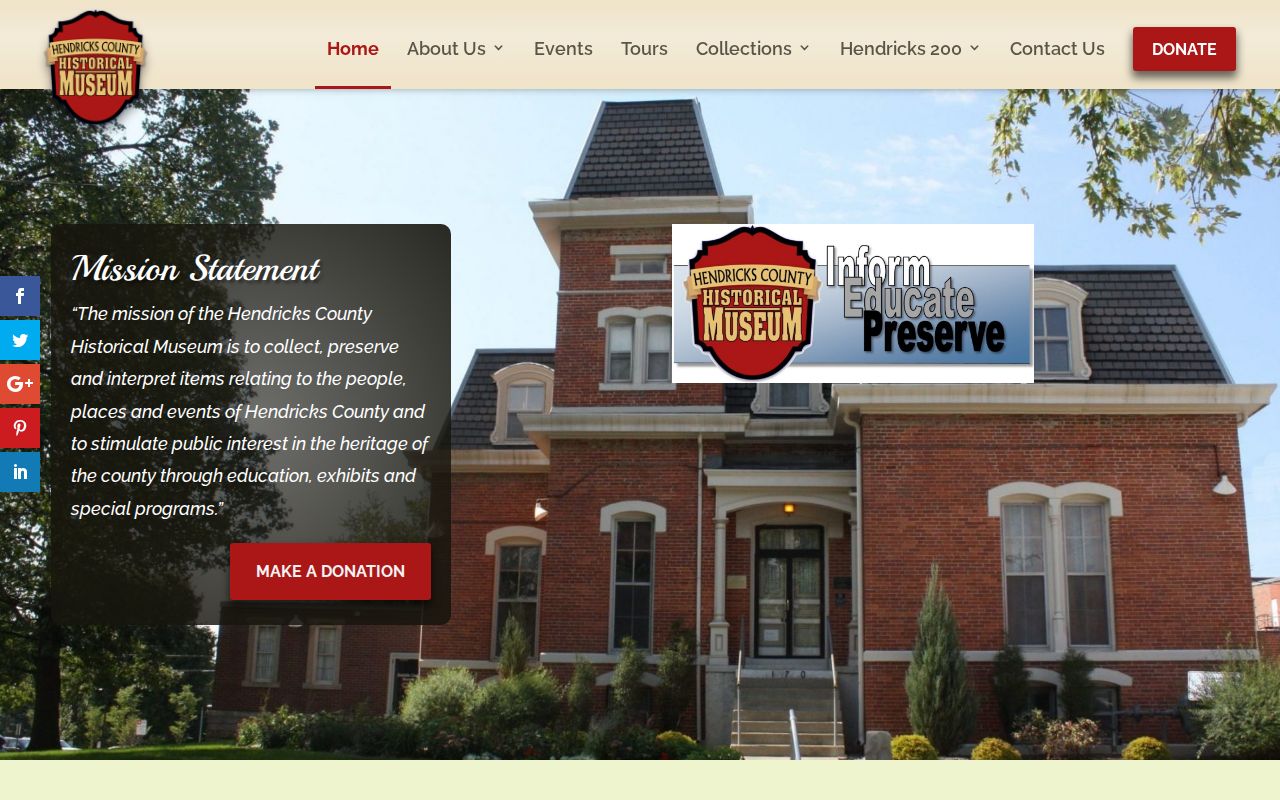 Hendricks County Museum source for Plainfield past residents