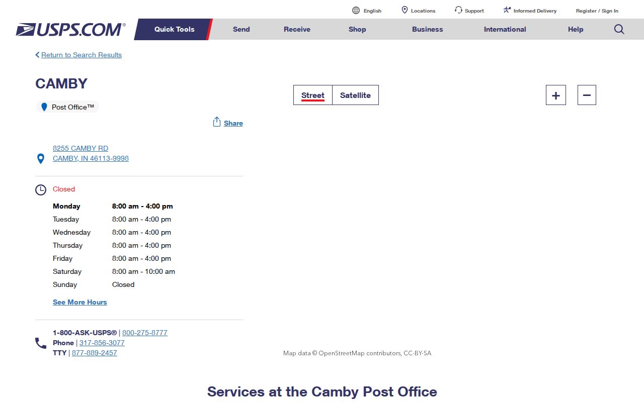 Plainfield ZIP code directory reference for the overlapping 46113 postal area